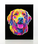 DIAMOND DOTZ - Diamond Painting Neon Golden Retriever Spiel
