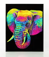 DIAMOND DOTZ - Diamond Painting Neon Elefant Spiel