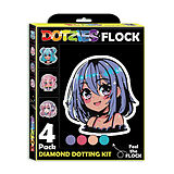DOTZIES BY DIAMOND DOTZ - Diamond Painting Neon Anime Mädchen Spiel