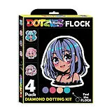 DOTZIES BY DIAMOND DOTZ - Diamond Painting Neon Anime Mädchen Spiel