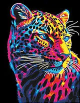 DIAMOND DOTZ - Diamond Painting Neon Leopard Spiel