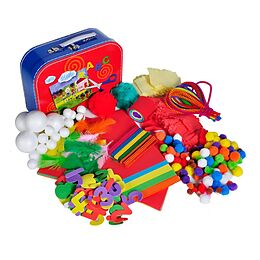 Knorrtoys F15411 - Bastelkoffer für Kinder, Arts und Crafts Set, 300-teilig Spiel