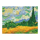 Diamond Dotz Weizenfeld mit Zypressen (Van Gogh) Spiel