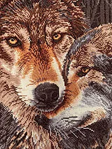DIAMOND DOTZ - Diamond Painting Wolf Liebe Spiel