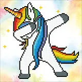 DIAMOND DOTZ - Diamond Painting Einhorn Dab Spiel