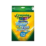 Crayola 12 Supertips aus- und abwaschbare Filzstifte Spiel