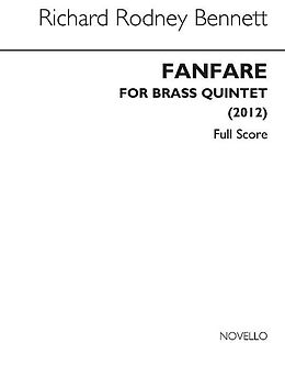 Richard Rodney Bennett Notenblätter Fanfare for 2 trumpets, horn, trombone