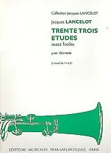 Jacques Lancelot Notenblätter 33 études assez faciles vol.2