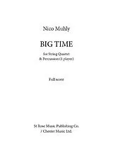 Nico Muhly Notenblätter Big Time