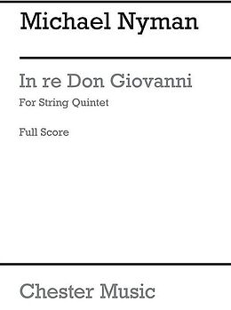 Michael Nyman Notenblätter In Re Don Giovanni