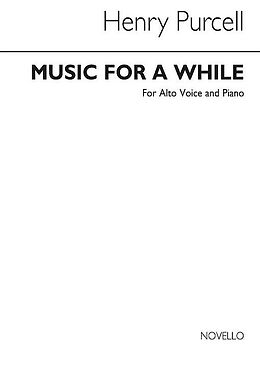 Henry Purcell Notenblätter Music for a While for alto, bass and piano