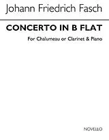 Johann Friedrich Fasch Notenblätter Konzert B-Dur für Chalumeau und Orchester