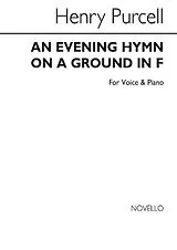Henry Purcell Notenblätter Evening Hymn on a Ground
