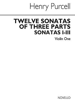 Henry Purcell Notenblätter 12 sonatas of 3 parts vol.5 no.1-3 for 2 violins