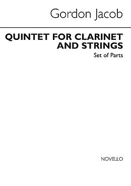 Gordon Percival Septimus Jacob Notenblätter Quintet for clarinet, 2 violins, viola