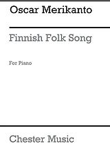 Oskar Merikanto Notenblätter Finnish Folk Song with variations op.21