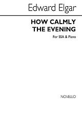 Edward Elgar Notenblätter How calmly the Evening