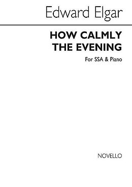Edward Elgar Notenblätter How calmly the Evening
