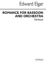 Edward Elgar Notenblätter Romance op.62 for bassoon and