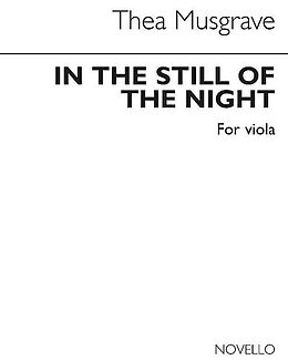 Thea Musgrave Notenblätter In The Still Of The Night