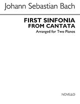 Johann Sebastian Bach Notenblätter Sinfonia no.1 from Cantata no.35 for 2 pianos
