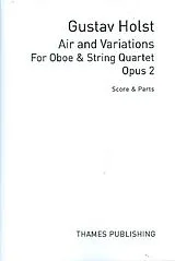 Gustav Holst Notenblätter Air and Variations op.2 for oboe and