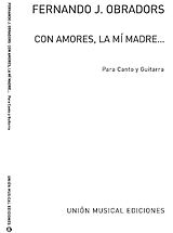 Fernando Obradors Notenblätter Con amores la mi madre