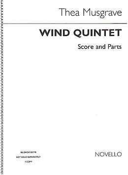 Thea Musgrave Notenblätter Wind Quintet