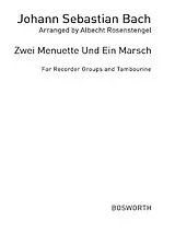 Johann Sebastian Bach Notenblätter 2 Menuette und 1 Marsch