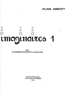 Alain Abbott Notenblätter Imaginaires no.1 pour accordéon