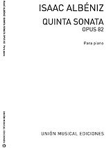 Isaac Manuel Albéniz Notenblätter Sonata no.5 op.82