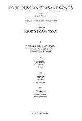 Igor Strawinsky Notenblätter 4 Russian Peasant Songs