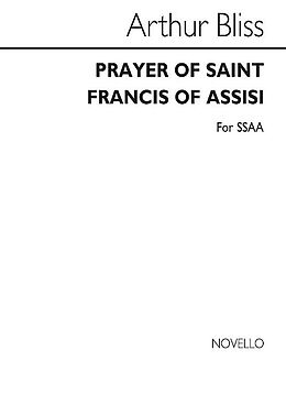 Arthur Bliss Notenblätter Prayer of Saint Francis of Assisi