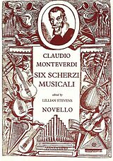 Claudio Monteverdi Notenblätter 6 scherzi musicali (it) for soprano