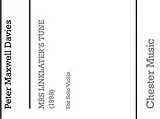 Sir Peter Maxwell Davies Notenblätter Mrs Linklaters Tune