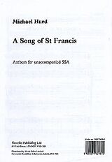 Michael Hurd Notenblätter A Song of st. Francis