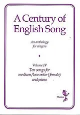  Notenblätter A Century of English Songs Vol.4