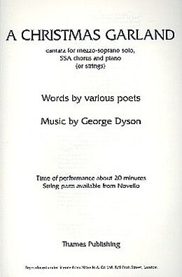 George Sir Dyson Notenblätter A Christmas Garland for mezzosoprano