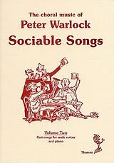 Peter (= Heseltine, Philip) Warlock Notenblätter Sociable Songs Vol.2 Part-Songs