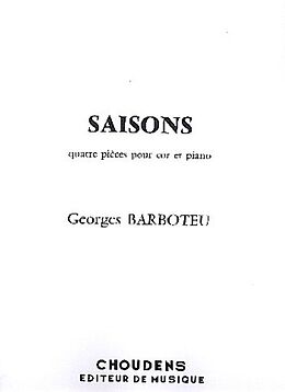 Georges Barboteu Notenblätter Saisons