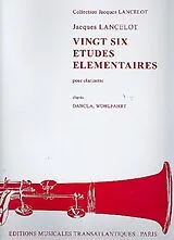 Jacques Lancelot Notenblätter 26 Études elementaires