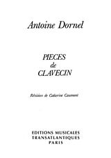 Louis-Antoine Dornel Notenblätter Pièces de clavecin für Cembalo