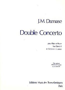 Jean-Michel Damase Notenblätter Double Concerto for Flute, Harp (harpsichord) and String Orchestra