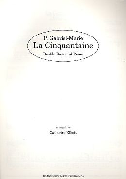 P. Gabriel-Marie Notenblätter La Cinquantaine