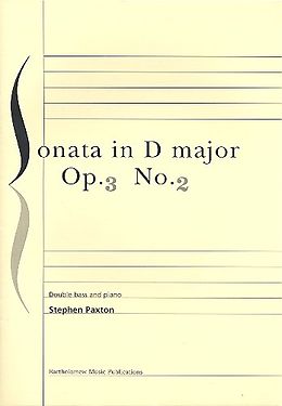 Stephen Paxton Notenblätter Sonata D major op.3,2 for double bass