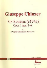 Giuseppe Chinzer Notenblätter 6 sonatas op.1