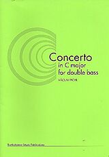 Václav Pichl Notenblätter Concerto in C Major for Double Bass and Orchestra