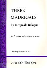 Jacopo da Bologna Notenblätter 3 Madrigals