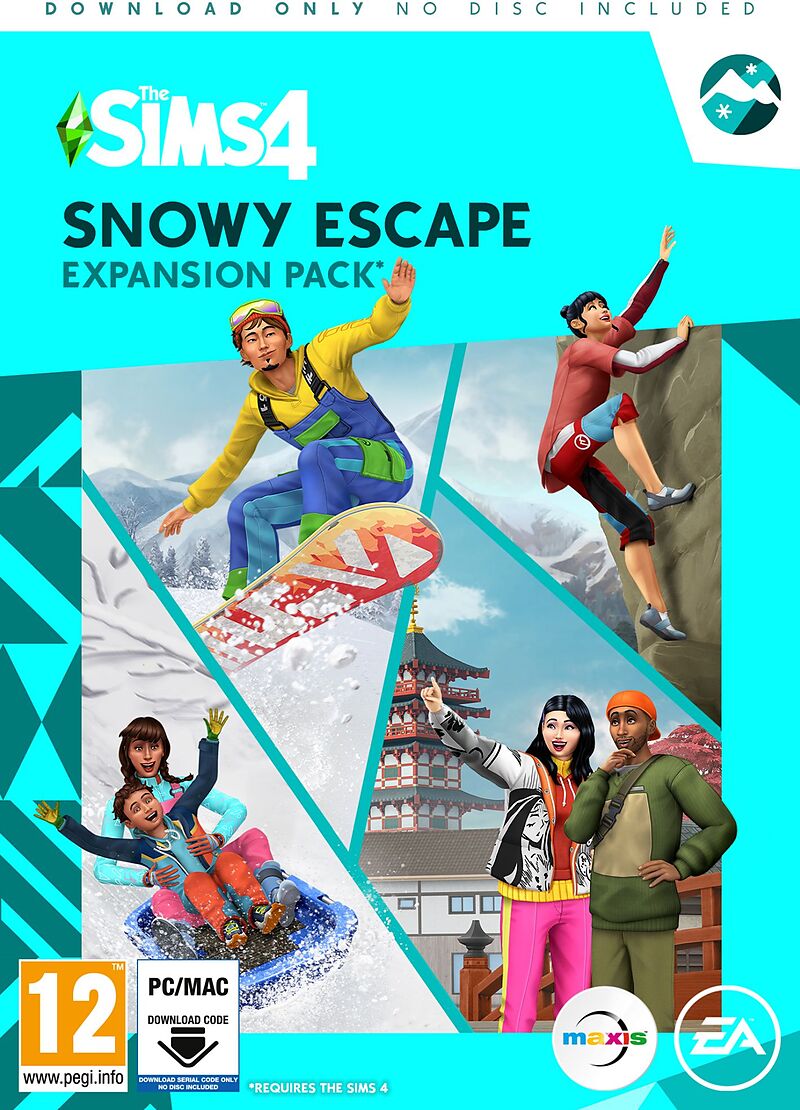 Die Sims 4 Snowy Escape Add On Pc Mac Code In A Box D F I Fur Pc Kaufen Ex Libris