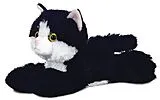 Aurora 12743 - Mini Flopsies Katze Maynard, schwarz/weiß, Schlenker-Plüschtier, 20 cm Spiel